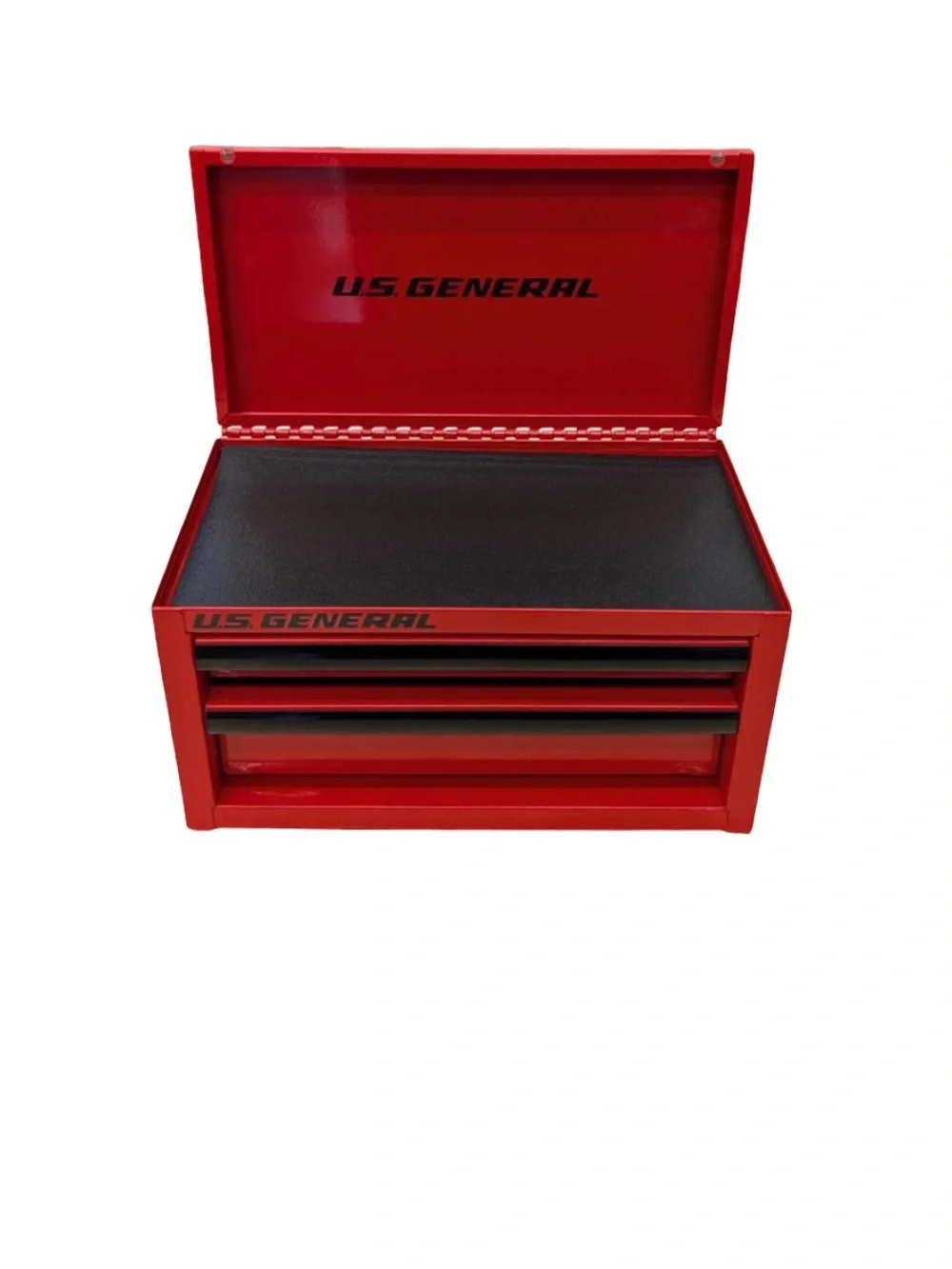U.S. General 2-Drawer Portable Tool Box Chest Red | Steel Tool Storage like new